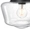 Westinghouse Fixture Ceiling Outdr SemiFlush-Mount 60W Schoolhous 9In Txt, Black Clear Sd Glass 6120900 - alternate 6